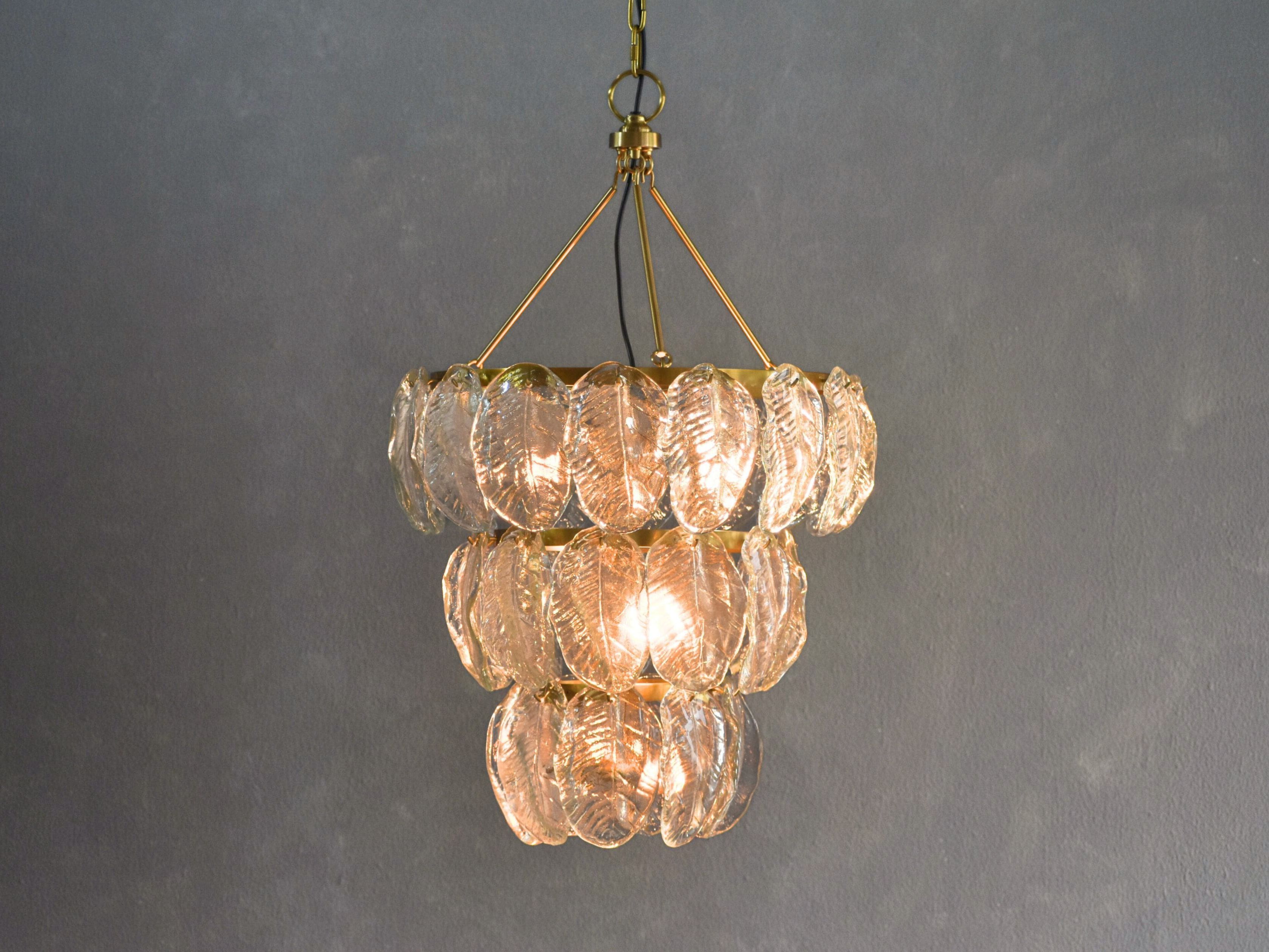 Vitri Chandelier hover - Antique Brass