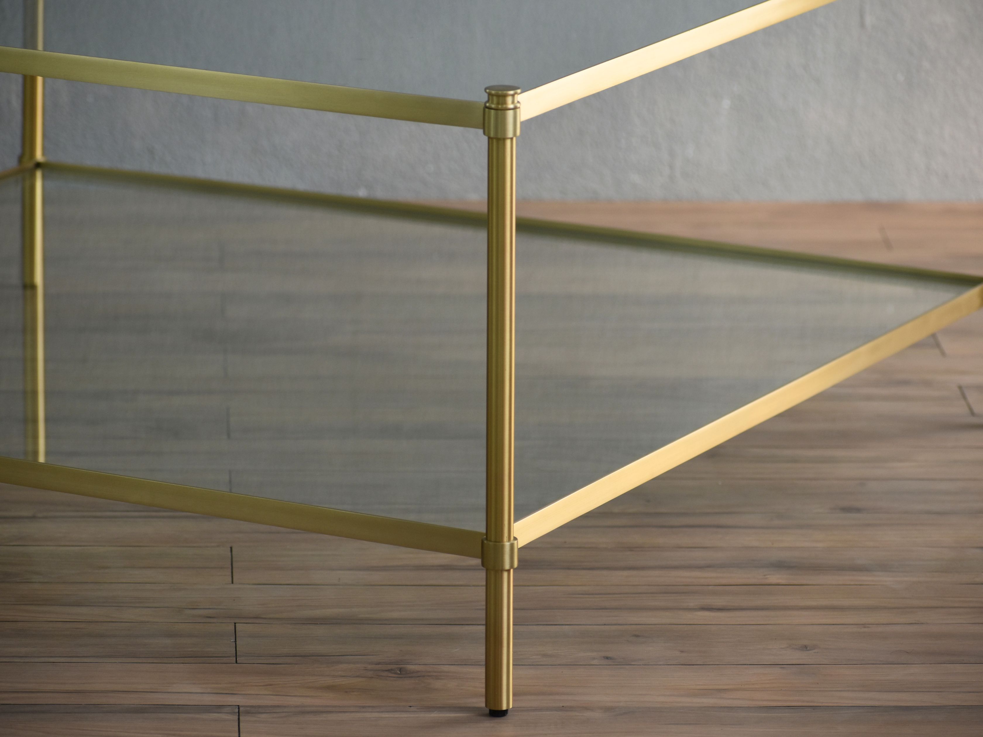 Seren Coffee Table hover - Antique Brass